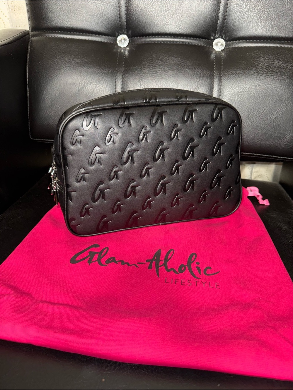 Glamaholic Small Monogram Toiletry Bag